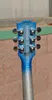 Редкий Ace Frehley Big Sparkle Metallic Blue Burst Silver Электрогитара Зеркальный анкерный стержень с 3 хромированными звукоснимателями Grover Tuners2122779