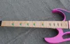 IBZ Steve Vai Jem 7v 24 Frets 77 Pink Electric Guitar Guitar Scalloped Fingerboard Pyramid inlayfloyd Rose Tremolo Lions Claw Tremolo5520698