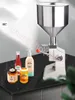 Manuelle Flüssigkeitsfüllmaschine, 5–50 ml, quantitative Füllung, flüssige Paste, Honig, Kosmetik, Creme, Shampoo, Edelstahl