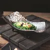 Placas pratos japoneses ouriços comerciais Sushi Poente maconha quadrada grelhada delicada molho de soja Sobremesa 2335