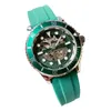 Relógios de marca Homens Automatic Mechanical Style Strap de borracha de boa qualidade Relógio de pulso X207