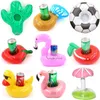 Party Decoration Floating Cup Holder Swim Ring Water Toys Party Beverage Boats Baby Pool Inflatable Drink Holders Bar Beach Coasters 1108