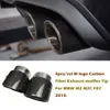 Punta di silenziatore di scarico in fibra di carbonio in acciaio inox / set in acciaio inox per BMW M2 M2C F87