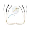 Cat Eye Retro Anti Blue Light Computer Glasses Frames For Women Round Eyeglasses Myopia Female Prescription Glasses For Reading Y0831