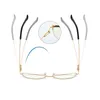 Oeil de chat rétro Anti lumière bleue ordinateur lunettes cadres pour femmes lunettes rondes myopie femme Prescription lunettes pour la lecture Y0831