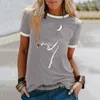 Women's t shirt Summer Fashion Cat Animal Patchwork Short Sleeve Round Neck Plus Size T-Shirts Casual Loose Tops S-5XL T-Shirt