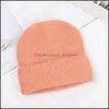 Beanie/Skl Caps Hats & Hats, Scarves Gloves Fashion Accessories Women Winter Hat Knitted Beanie Cashmere For Cap Autumn Rabbit Fur Ladies So