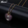 Hip Hop Skull Emo Queen Crown In Purple Broken Heart AAA CZ Stone 24k Gold Plated Chain Colliers personnalisés Pendentifs