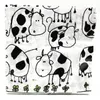 Disposable Dinnerware Cow Print Farm Animal Party Supplies Tableware Paper Plates Cups Napkin Banner Cowboy Birthday Decortions
