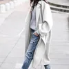 Women's Wool & Blends Europe And The United States Autumn Winter Burst Fashionable Versatile Leisure Pure Color Warm Woolen Coat For Women