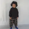Çocuklar Örme Kazak Bebek Hırka Kazak Sonbahar Kış Kalın Çocuk Dış Giyim Kore Moda Giyim Derin Renk Kazak Y1024