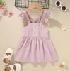 女の子かわいいドレス半袖oネックプリントハートレタ子供服女の子ドレスvestidos 12m-5t