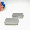 Print Logo Mini Metal Slide Top Tin Containers, Sliding Cover Push-Pull Tin Box Slide Cover Storage Box for Wedding Jewelry Lip Balm Container Cosmetic Organizer