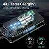 Автомобильное зарядное устройство QC3.0 3A с двумя USB-портами, быстрое зарядное устройство из матового сплава для iphone 11 12 13 14 15 pro max samsung S22 S23 gps mp3 F1