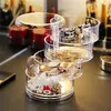 Creative 2/3/4/5 Layers Rotatable Jewelry Box Fashion Organizer Earrings Ring Storage Cosmetics Beauty Container 210922
