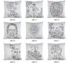 39 Styles DIY Painting Square Home Pillow Case Diy Flowers Cushion Cover Home Decorative Coloring Empty Pillowcase