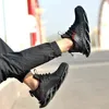 이슬 남성 가벼운 무게 야외 플러스 사이즈 강철 발가락 안티 스매싱 작업 신발 남자 펑크 증거 안전 부츠 신발 211126