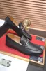 IDUZI designer mens dress shoes leather Metal snap Peas wedding Shoe Fashion Flats driving sneakers High quality Original box