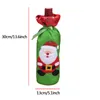 Cervejas de Natal Garrafa Saco De Decoração Santa Claus Lantejoulas De Bordado De Vinho Bolsas De Vinho Boneco De Neve Elk Vinhos Vermelhos Conjunto Ornamento BH4863 WLY