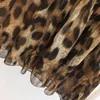 Robe léopard pour petites filles, vêtements pour enfants, imprimés, manches courtes, tenue d'été, 2471445