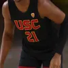 USCトロジャンズカレッジバスケットボールジャージーブロニージェームスブギーエリスイザヤコリアージョンソンDJロッドマンヴィンセントイウフチュクオジヤセラー