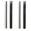 100 pièces 40Pin 1x40 simple rangée mâle et femelle accessoires d'éclairage 2.54 broche cassable connecteur bande pour Arduino noir
