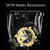 Smael wacth för män kvarts rörelse geometriska designratten med 30m vattentät manlig klocka läder armband 9168 relogio masculino q0524