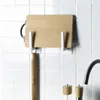 Hooks Rails Salle de bain serviette de porte-accrochage organisation ménagère sur mur auto-adhésif rangement pour cuisine