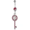 D0042 3 färger fin stil magen navelringar kropp piercing smycken dingle accessoarer mode charm delfin 20pcslot9703654