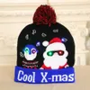 LED Christmas Hat Beanie sweter Flash Light Up Dzianiny Cap Xmas Prezent dla dzieci / Dorośli Nowy Rok Dekoracje