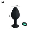 yutong Silicone Heart Anal Plug nature Toys Prostate Massager Anus For Women Man Couple Gay Removable Jewel Decoration Butt