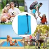 Cobertor de Piquenique Dobrável para Natureza Caminhada Ao Ar Livre Acampamento Equipamento Azul Laranja Praia Esteira À Prova de Piquenique à prova de vento 140x200cm 210x200cm y0706