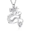 Dragon Cremation Jewelry for Ashes rostfritt stål Keepsake Pendant Holder Ashes Memorial Funeral Urn Necklace For Men Women294b