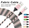 Cavo di ricarica micro USB per caricabatterie 3FT lungo Premium nylon intrecciato TIPO C Cavo di sincronizzazione dati Matel per smartphone Android Samsung cellulare 25 cm 1 m 2 m 3 m