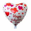 18 Inch Happy Valentine's Day Decor Heart Aluminum Foil Balloons Wedding Anniversary Birthday Party Balloon Decorations Romantic Gift HY0252