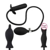 NXY Anale Toys Siliconen Opgeblazen Big Butt Plug Dildo Pump Dilator Prostaat Massage Anus Extender Erotisch Speeltjes voor Mannen Vrouwen Volwassenen Winkel 1125