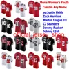 Ohio State Buckeyes Tröjor Ronnie Hickman Jersey Chris Olave KJ Hill Jr. Garrett Wilson Fuller College Football Jerseys Custom Stitched