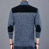 Gruba moda sweter marki dla męskich sweter slim fit bluters dzianiny ciepłe jesień casual koreański styl odzież męski 210813