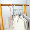 Hangers rekken vouwen roteren 5 in 1 kleding opbergrek superruimte redden gaten magie plastic hanger hangende organisator
