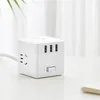 Xiaomi Mijia Rubik's Cube Converter حماية حماية قطاع 3USB المقبس PD شاحن سريع المكونات في محولات الطاقة السلكية الكهربائية