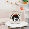 Halloween Bucket Gift Wrap Girls Boys Child Candy Collection Bag Party Supplies Easter Handbag Festival pumpkin Storage Basket for Kid 24*23CM