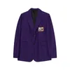 IEFB printemps coréen lâche costume manteau pour hommes marque de mode Design couleur unie jolie pochette simple boutonnage tissu 9Y5372 210524