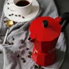 Ekspres do kawy Aluminiowa Mokka Espresso Perkolator Pier Coffe Filtr Włoski Narzędzia kuchenne 210423