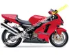 ZX-12R Red Black Fairing Kit för Kawasaki ZX12R 2002 2003 2004 ZX 12R 02 03 04 Komplett Fairings Set (formsprutning)