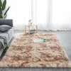 Nordic Tie Dyeing Rug Carpet Soft Cotton alfombra Grey tapis salon Floor Mat Plush Area Rugs Carpets For Living Room Bedroom 210626