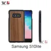 Fashion Waterproof Phone Cases Shockproof Blank Wood TPU For Samsung Galaxy S10 Lite Plus Black Cover Shell Wholesale