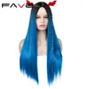 Long Straight Black Blue Pink Purple 99J Green Synthetic Wigs For Black White Women Party Heat Resistant Fiber Hairfactory direct