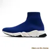 2022 Tasarımcı Erkek Örgü Çorap Ayakkabı Platformu Bayan Sneakers Hız Trainer Üçlü Siyah Beyaz Mavi Bej Klasik Dantel Jogging Yürüyüş Açık Boyutu 36-45
