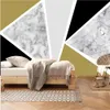 Papier peint personnalisé 3d motif géométrique minimaliste moderne fond de marbre salon chambre fond d'écran