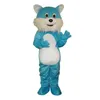 Halloween Blue Cat Mascot Costume Top Quality Customize Cartoon Anime theme character Adult Size Christmas Birthday Party Outdoor Outfit Suit